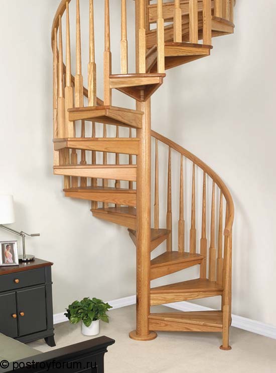 деревянные винтовые лестницы