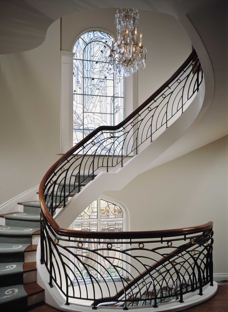 Фотография дизайна современной лестницы