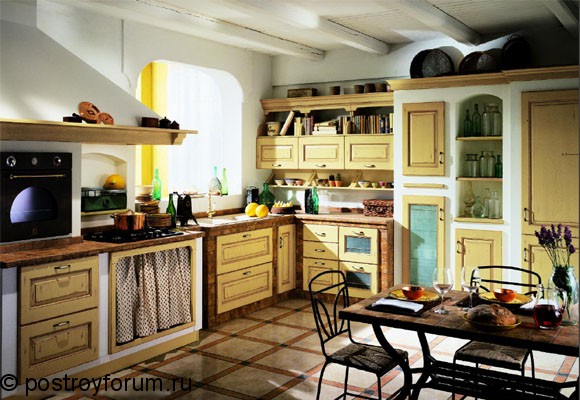 кухни в стиле прованс фото