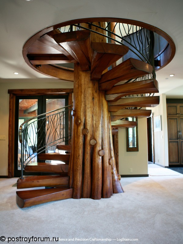 лестницы из дерева фото