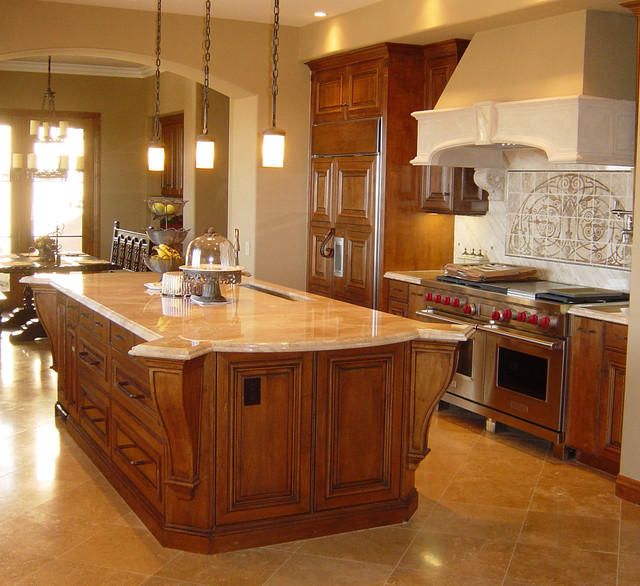 Великолепный кухонный интерьер в деревянном стиле