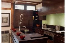 Фото современного дизайна кухонной комнаты 