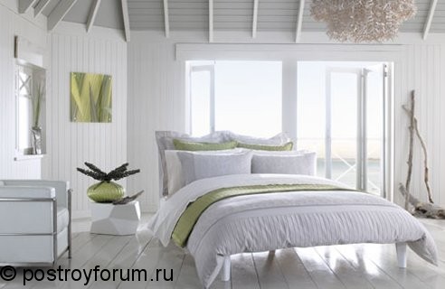 белая спальня дизайн