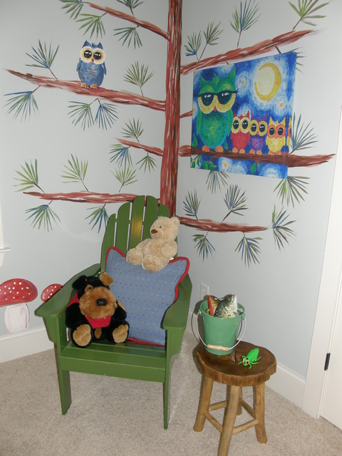 Дизайн детской комнаты с игрушками