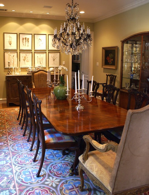 Дизайн столовой комнаты классического стиля