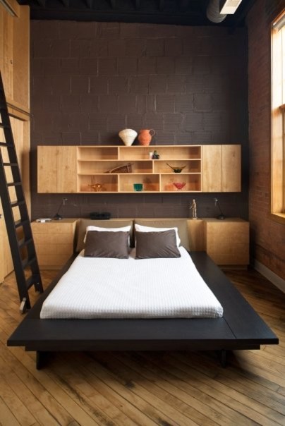 современный дизайн спальни  в стиле минимализма