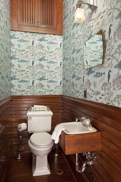 Современный дизайн туалетной комнаты 