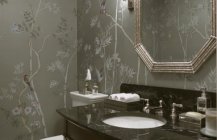 Дизайн ванной комнаты в сером цвете
